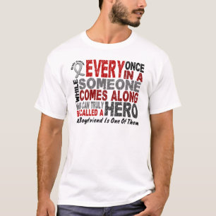 T-shirt Le HÉROS de cancer du cerveau VIENT LE LONG 1 ami