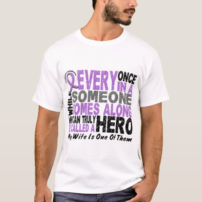 T-shirt Le HÉROS de Hodgkin de lymphome VIENT LE LONG 1 (Devant)