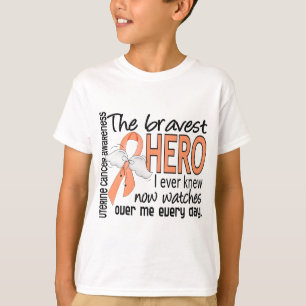 T-shirt Le héros le plus courageux j'ai jamais connu le