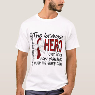 T-shirt Le héros le plus courageux j'ai jamais connu le