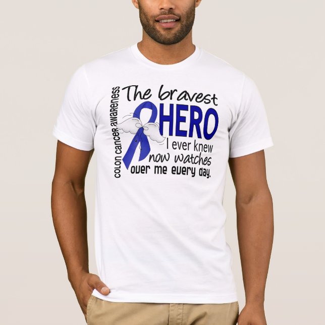 T-shirt Le héros le plus courageux j'ai jamais connu le (Devant)
