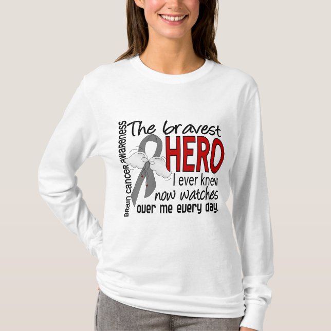 T-shirt Le héros le plus courageux j'ai jamais connu le (Devant)