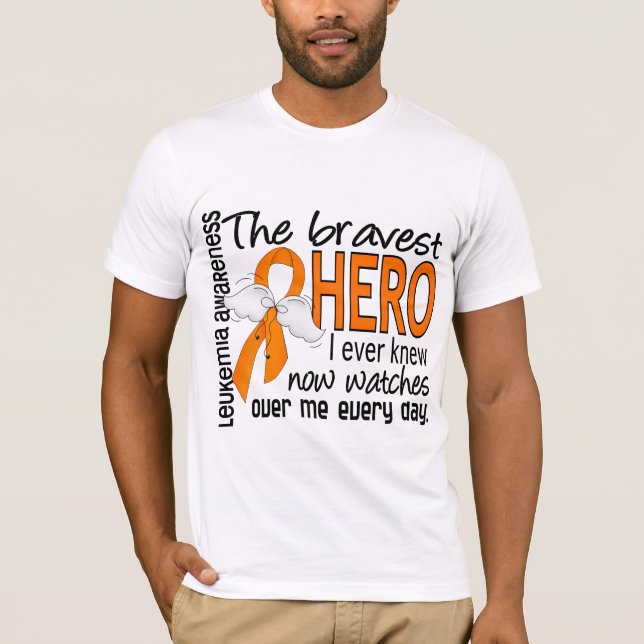 T-shirt Le héros le plus courageux j'ai jamais su la (Devant)