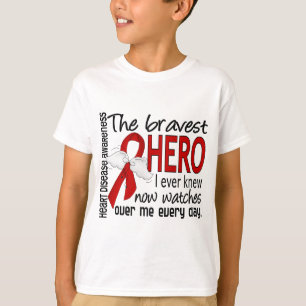 T-shirt Le héros le plus courageux j'ai jamais su la
