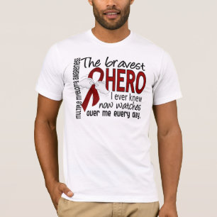 T-shirt Le héros le plus courageux j'ai jamais su le