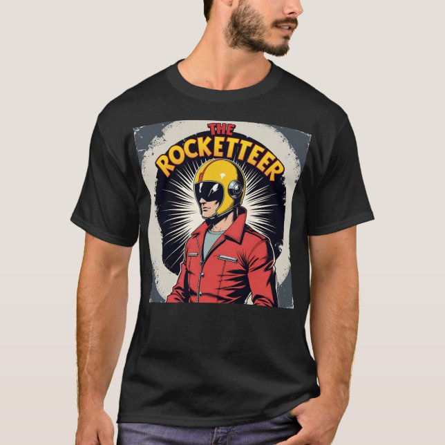 T-shirt Le Héros Rocketeer High-Flying Distressed (Devant)