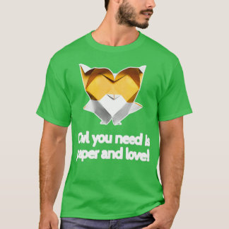 T-shirt Le hibou dont vous avez besoin, c'est l'origami d'