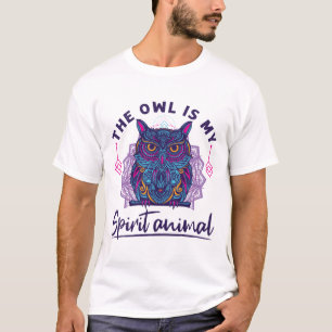 T-shirt Le hibou est mon animal d'esprit