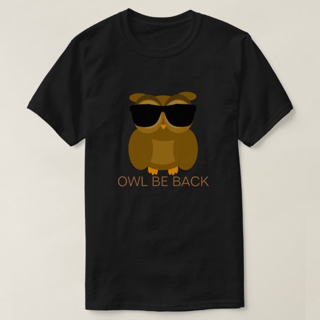 T-shirt Le hibou soit de retour (Design devant)