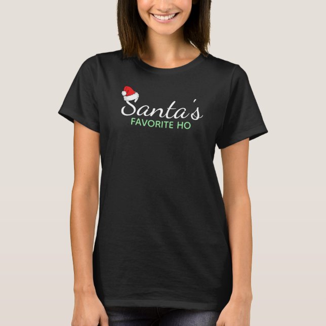 T-shirt Le Ho préféré du Père Noël foncé (Devant)