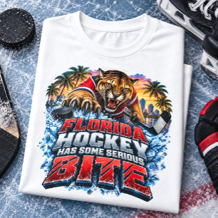 T-shirt Le hockey en Floride a une sacrée morsure panthère
