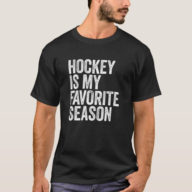 T-shirt Le hockey est ma saison préférée (Devant)