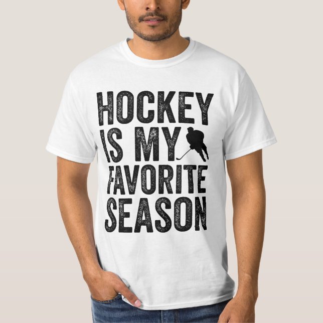 T-shirt Le hockey est ma saison préférée (Devant)