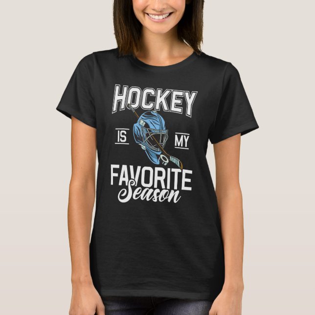 T-shirt Le hockey est ma saison préférée (Devant)