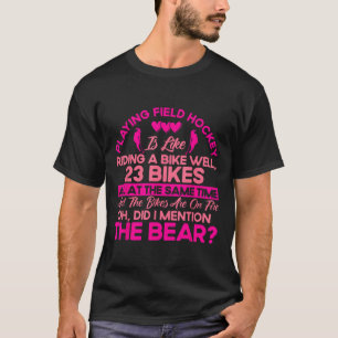 T-shirt Le hockey sur gazon Jouer au hockey sur gazon, c'e