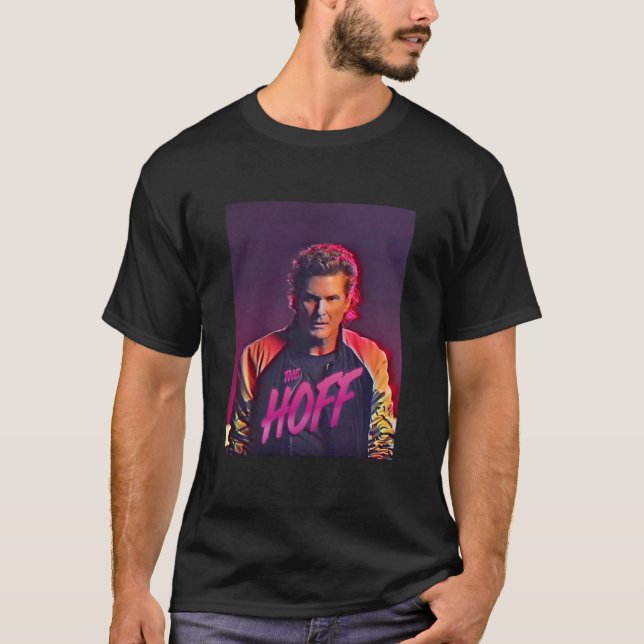 T-shirt Le Hoff - David Hasselhoff Retro Allover Patten (Devant)