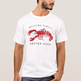 T-shirt Le homard côtier font le nom de famille cuire au