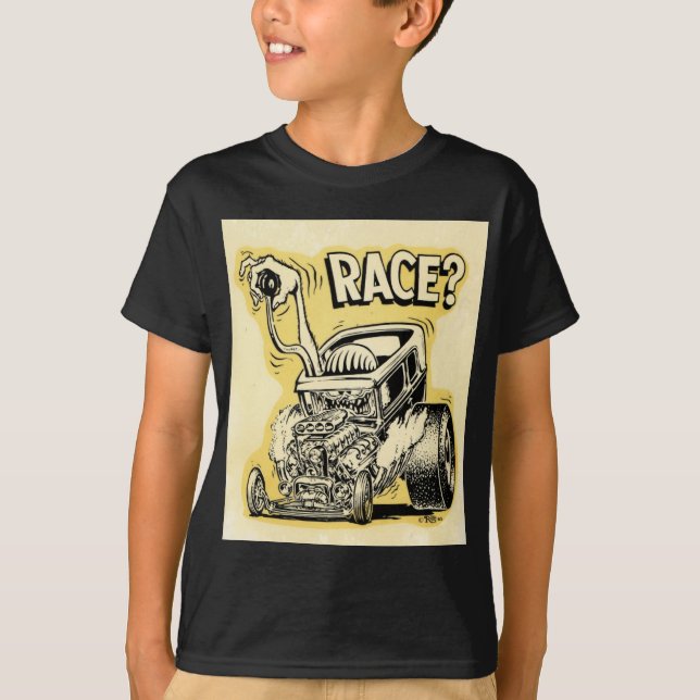 T-shirt le hot rod veulent emballer l'oldschool de bande (Devant)