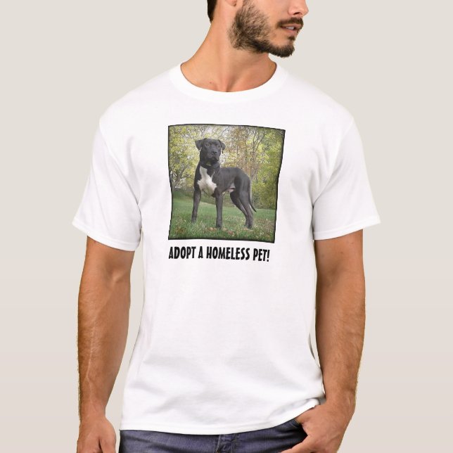 T-shirt Le Hudson - adoptez un animal familier sans abri ! (Devant)