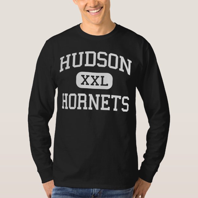 T-shirt Le Hudson - frelons - lycée - Lufkin le Texas (Devant)