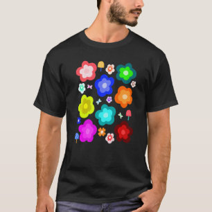 T-shirt Le Jardin De Fleurs Mignonnes Multicolores