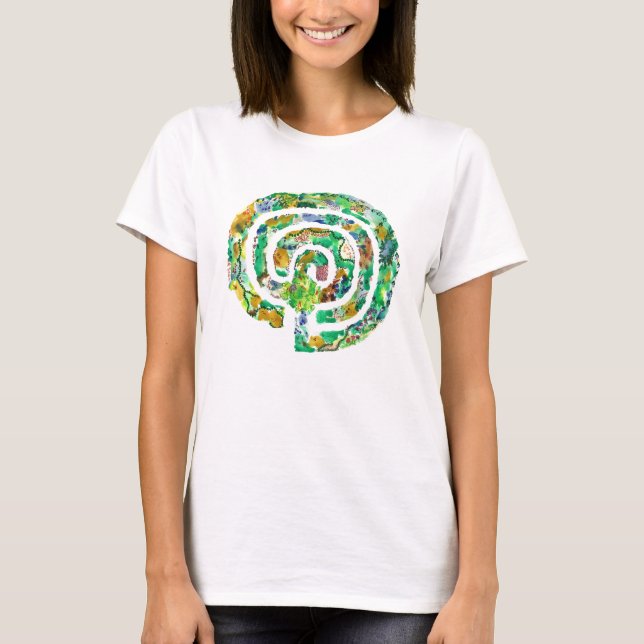 T-shirt Le jardin de labyrinthe - conception originale de (Devant)