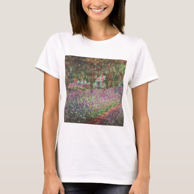 T-shirt Le jardin de l'artiste à Giverny par Claude Monet (Devant)