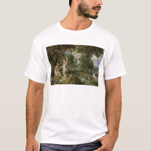 T-shirt Le jardin d'Éden avec l'automne de l'homme, c.161