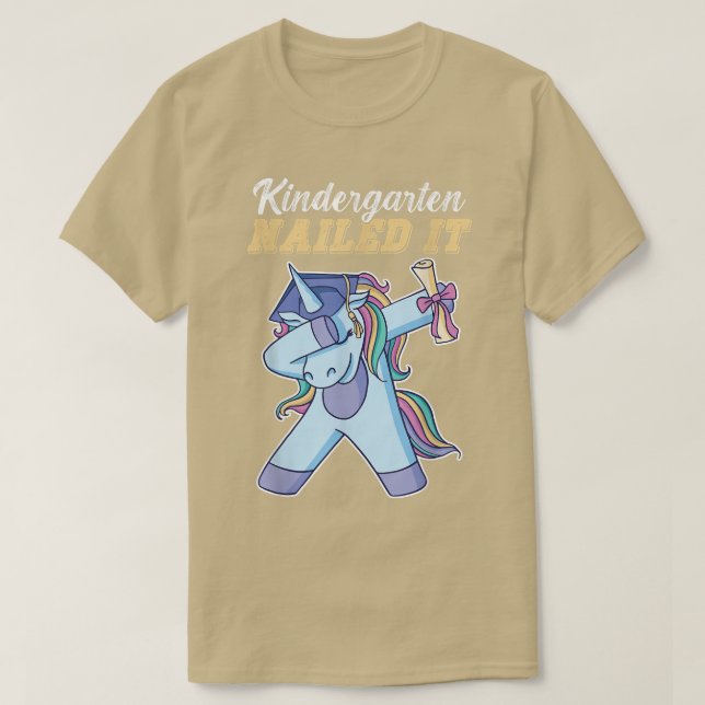 T-shirt Le jardin d'enfants cloué It Kids Unicorn Graduati (Design devant)