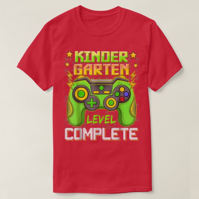T-shirt Le jardin d'enfants complète le jeu vidéo de la de (Design devant)