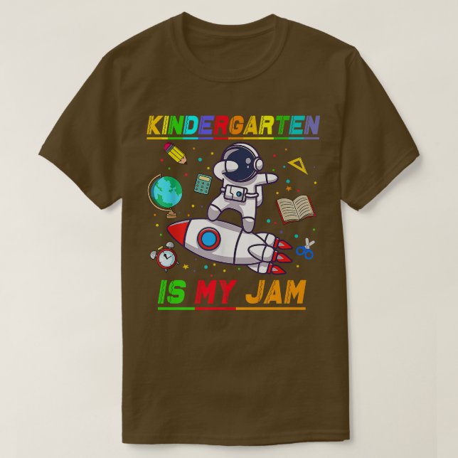 T-shirt Le jardin d'enfants est mon astronaute de confitur (Design devant)
