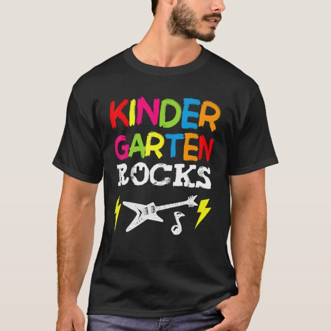 T-shirt Le Jardin D'Enfants Rocks Le Préscolaire Retourner (Devant)