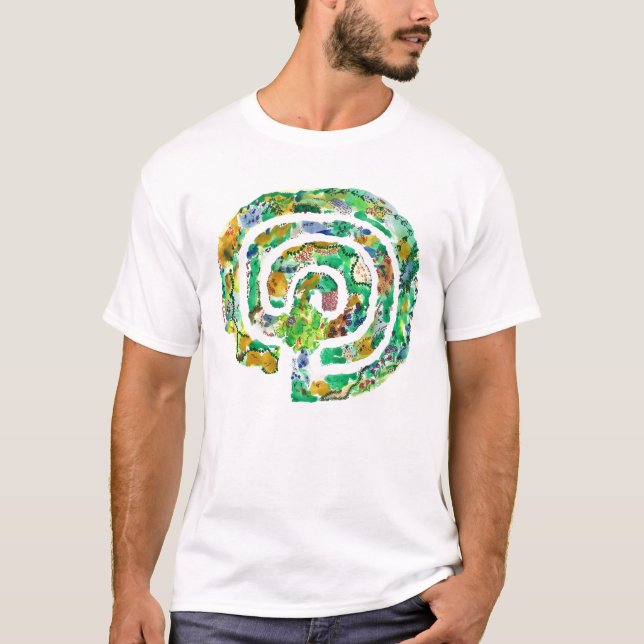 T-shirt Le jardin T viable de labyrinthe (Devant)
