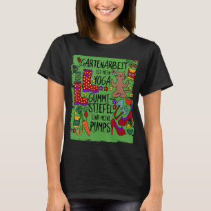 T-shirt Le jardinage est mon yoga Les bottes de Wellington