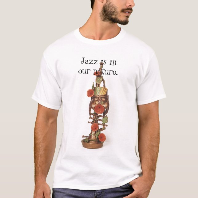 T-shirt Le jazz est en notre nature avec Rumi (Devant)