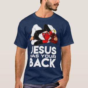 T-shirt Le Jésus chrétien du Jiu Jitsu brésilien a ton 