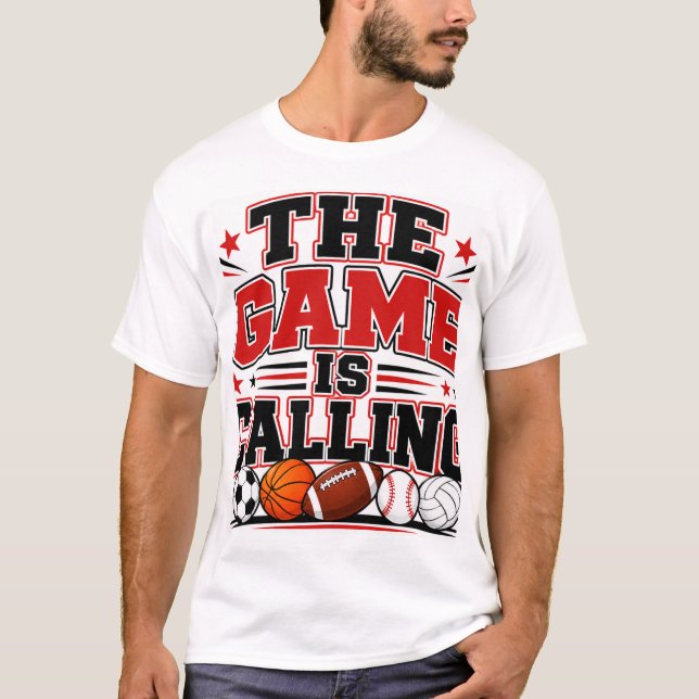 T-shirt Le jeu appelle (Devant)