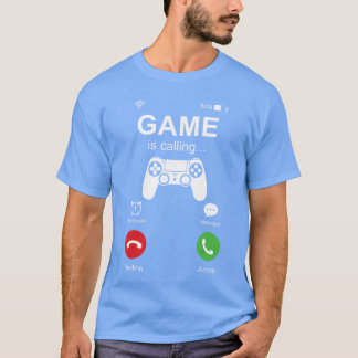 T-shirt Le jeu appelle un drôle de joueur de jeux vidéo po