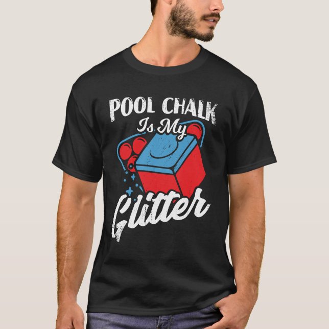 T-shirt Le Jeu De Piscine Est Mon Parties scintillant Bill (Devant)