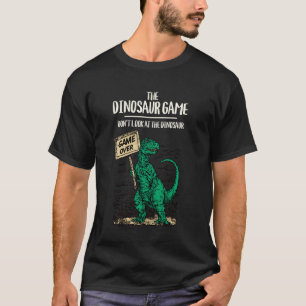 T-shirt Le jeu du dinosaure Ne regardez pas le dinosaure D