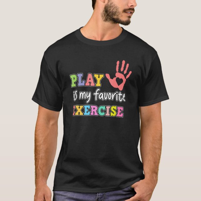 T-shirt Le Jeu Est L'Exercice Préféré Physique Thérapie Th (Devant)