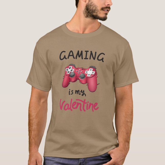 T-shirt Le jeu est mon Valentin (Devant)