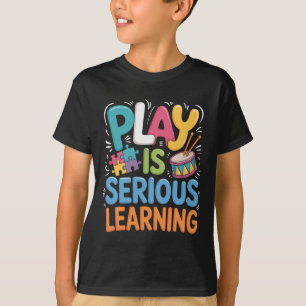 T-shirt Le jeu est un apprentissage sérieux - Hommes femme
