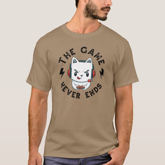 T-shirt Le jeu ne se termine jamais (Devant)