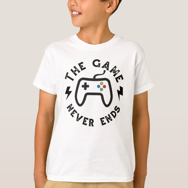 T-shirt Le jeu ne se termine jamais (Devant)
