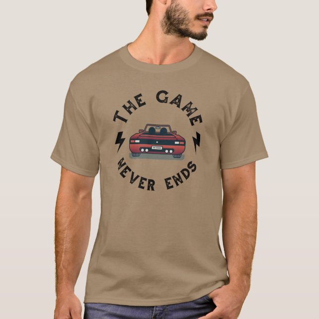 T-shirt Le jeu n'est jamais terminé (Devant)