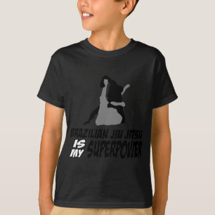 T-shirt Le jitsu brésilien de jiu est la ma superpuissanc