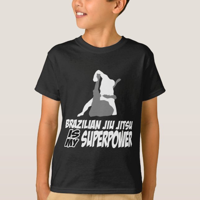 T-shirt Le jitsu brésilien de jiu est la ma superpuissance (Devant)
