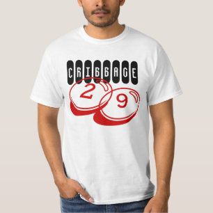 T-shirt le joueur 29 évasifs de cribbage remettent la