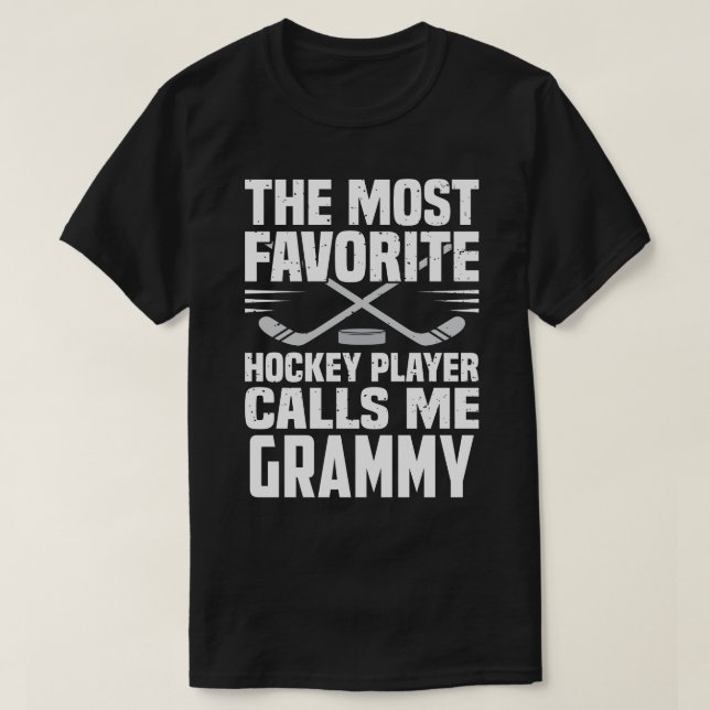 T-shirt Le Joueur De Hockey Le Plus Préféré M'Appelle Fa G (Design devant)